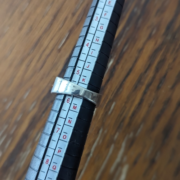 Amber Tripple Stone Silver Ring- EUC - Picture 5 of 6